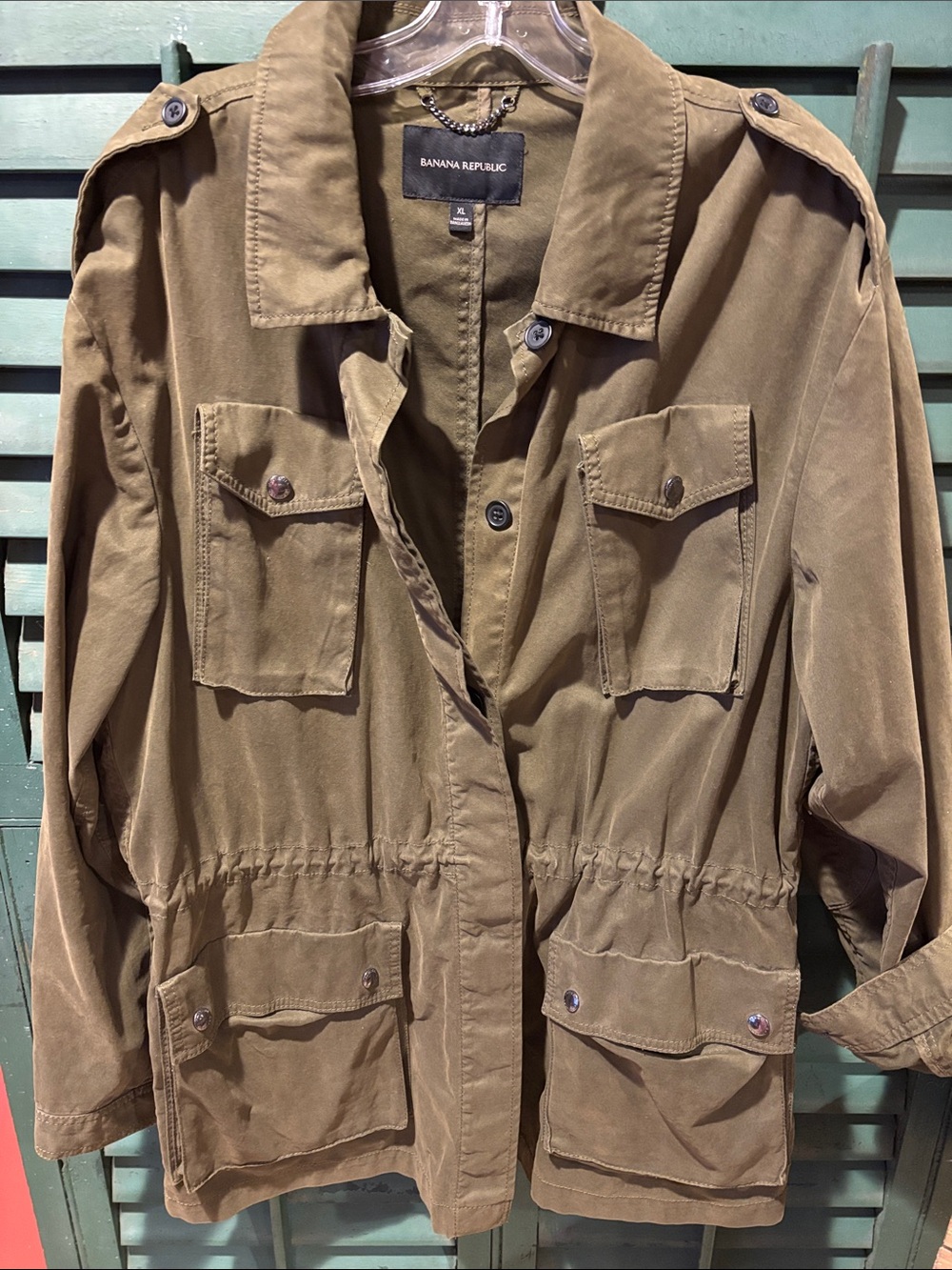 Banana Republic Olive Green Utility Field Jacket